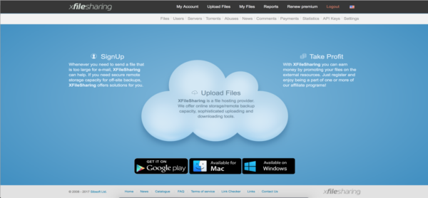 XFilesharing Pro v4.0 Php Script - 专业文件共享PHP脚本