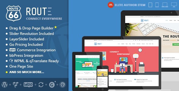 Route v7.6 响应式多功能WordPress主题 - 专业多用途网站解决方案