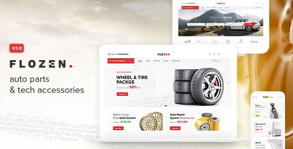 Flozen (v1.4.8) WooCommerce AJAX WordPress主题 - 响应式电商网站设计