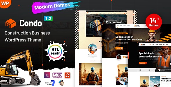 Condo v1.0.2 Construction & Building WordPress Theme - 建筑与施工WordPress主题