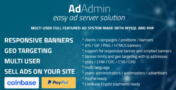 AdAdmin (v4.2.8) 简易全功能广告服务器