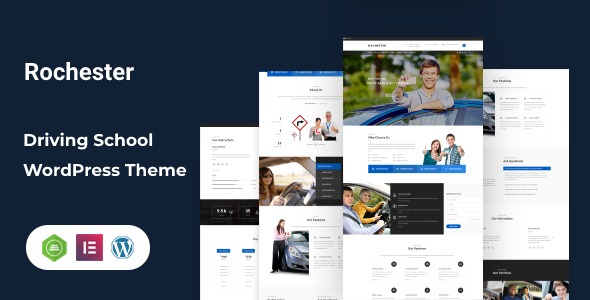 Rochester v2.1 Driving School WordPress Theme - 驾校网站主题