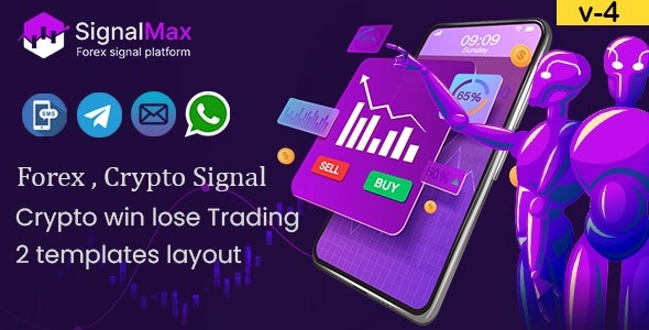 SignalMax v5.0 Trading & Forex , Crypto Signal Notifier Subscription based Platform - 外汇与加密货币信号通知订阅平台
