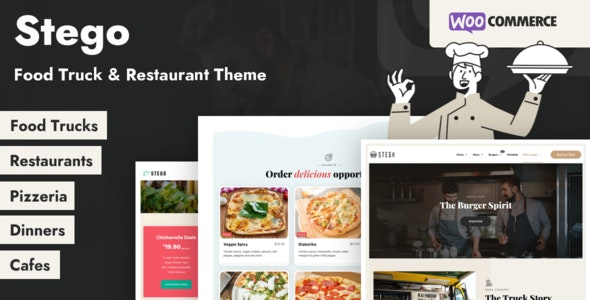 Stego v1.1.1 Food Truck & Restaurant Theme - 食品卡车和餐厅WordPress主题