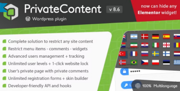 PrivateContent v9.2.2 + Addons (多级内容插件) - WordPress会员内容保护与分级访问控制解决方案