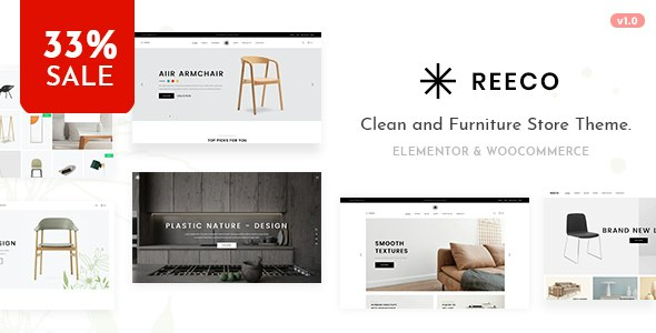 Reeco (v1.5) Furniture WooCommerce WordPress Theme - 家具电商WordPress主题