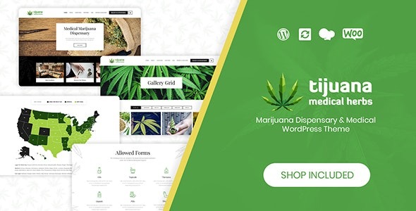 Tijuana (v1.9) 大麻药房与医疗WordPress主题
