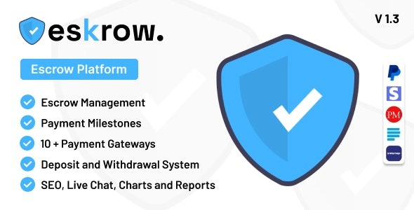 Eskrow v2.0 Secure Escrow Platform - 安全托管平台WordPress主题