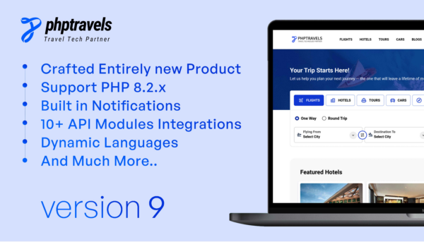 PHPTRAVELS (v9.1) PHP预订软件 - 高效在线预订系统解决方案