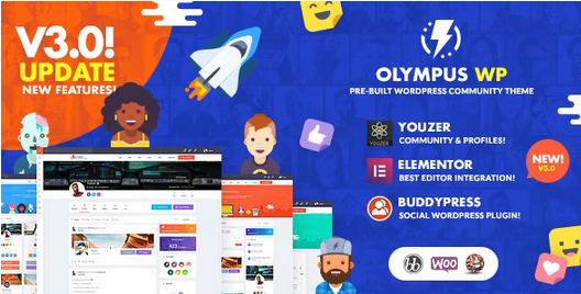 Olympus (v4.6) 强大的BuddyPress社交网络主题