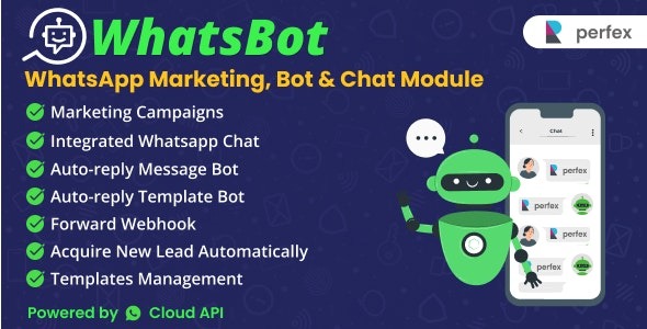 WhatsBot v3.0.0 – Perfex CRM的WhatsApp营销、机器人和聊天模块
