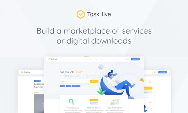 TaskHive v1.1.8 自由职业市场WordPress主题 - 高效任务管理与交易平台