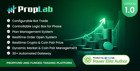 PropLab v1.1 - 专业PropFund和资金交易平台WordPress主题