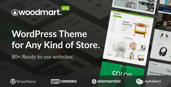 WoodMart (v8.1.2) 多功能WooCommerce主题 - 电子商务网站设计首选