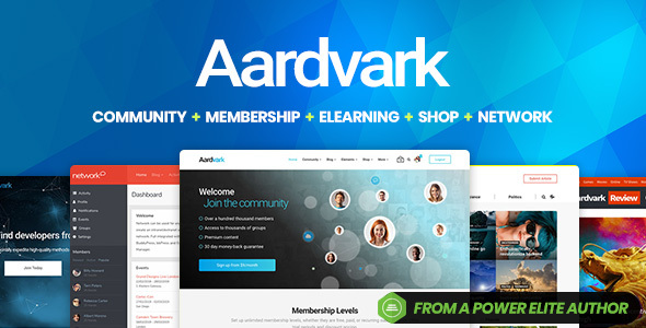 Aardvark (v4.6.2) BuddyPress主题 - 会员与社区网站模板