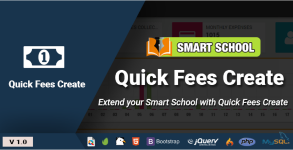 Smart School Quick Fees Create v1.0 - 智能学校快速费用创建系统