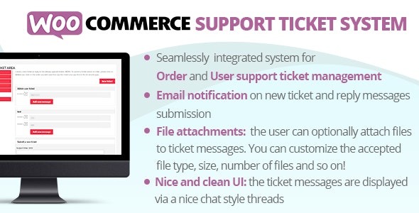 WooCommerce Support Ticket System v18.0 - WooCommerce工单支持系统
