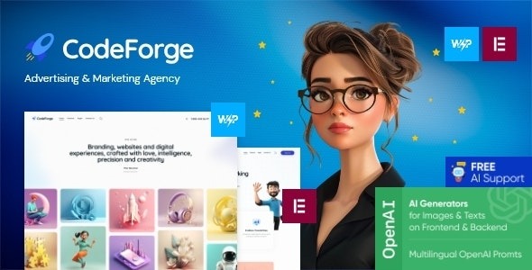 CodeForge v1.4.0 IT公司WordPress主题 - 专业IT企业网站模板