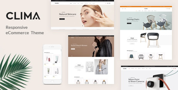 Clima v1.0.8响应式WooCommerce WordPress主题 - 现代电商网站设计