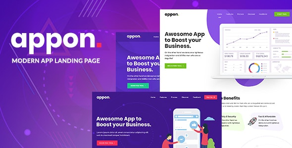 Appon (v1.2.3) 应用与SaaS软件主题 - 专业WordPress主题