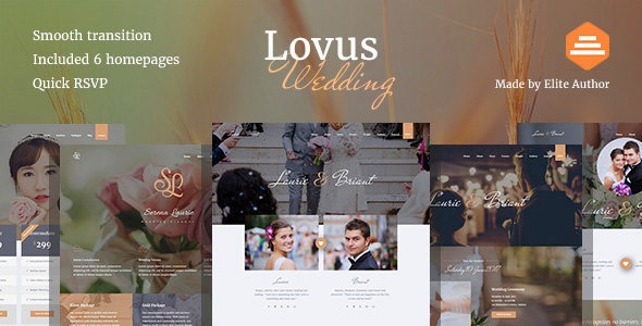 Lovus v1.1.0 婚礼策划WordPress主题 - 专为婚礼策划师设计的精美主题