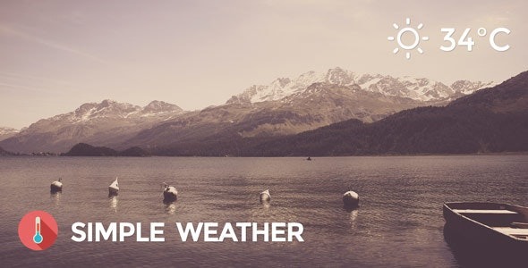 Simple Weather v4.5.1 WordPress短代码和天气小工具插件