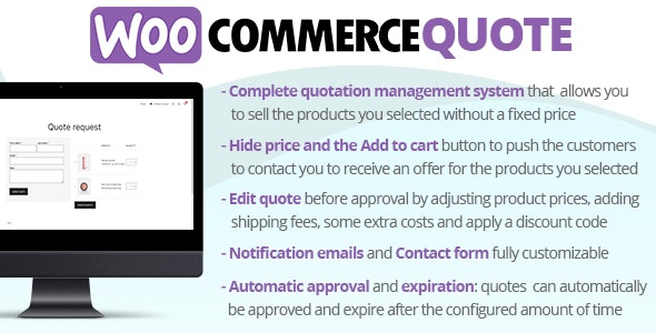 WooCommerce Quote v7.7 - WooCommerce报价插件，轻松实现产品询价功能