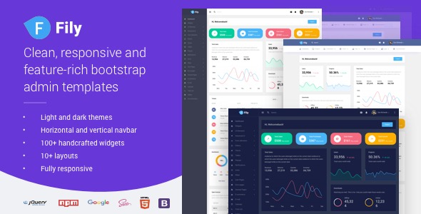 Fily v1.1.1 响应式Bootstrap 5后台管理模板