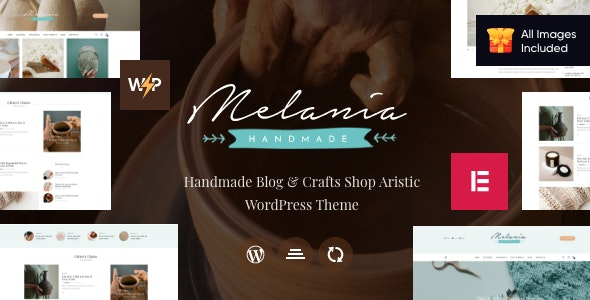 Melania (v2.13.0) 手工博客与工艺品商店艺术风格WordPress主题
