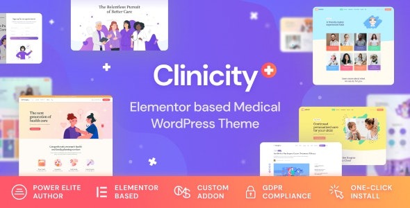 Clinicity (v1.2.1) 健康与医疗Elementor主题
