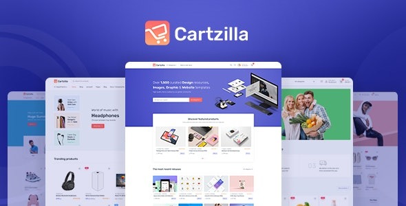 Cartzilla (v1.0.46) 数字市场与食品杂货店WordPress主题