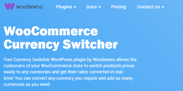 Woocurrency by Woobewoo PRO (v2.1.5) - 专业的WooCommerce货币转换插件