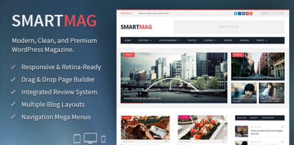 SmartMag (v10.3.0) 响应式和视网膜优化的WordPress杂志主题