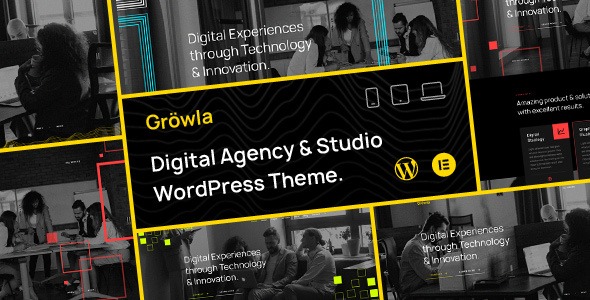 Gröwla (v1.0.1) 数字机构与工作室WordPress主题 - 专业创意设计模板