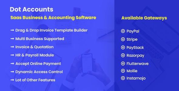 Dot Accounts v2.7 - SaaS业务与会计软件主题