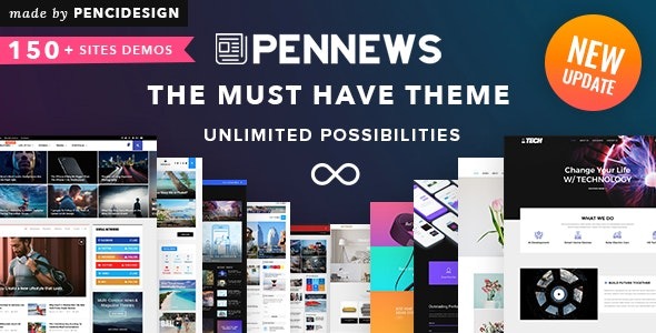 PenNews (v6.7.0) 多功能AMP响应式WordPress新闻杂志主题
