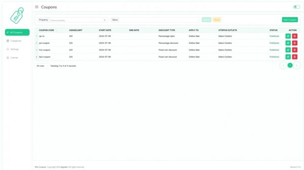 Vite Coupon Pro for Vitepos WooCommerce v1.0.1 - 专业的WooCommerce优惠券插件