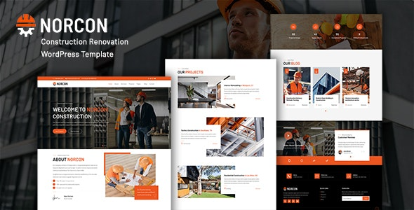 Norcon v1.0 Construction Renovation WordPress Theme - 建筑装修WordPress主题