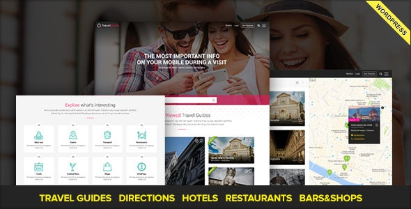 TRAVELGUIDE v1.0 旅游指南、地点和路线 WordPress主题