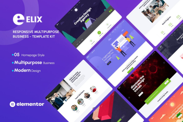 Elix - 响应式多功能创意商业模板套件