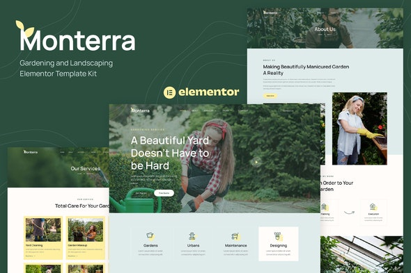 Monterra - 园艺和景观设计Elementor模板套件