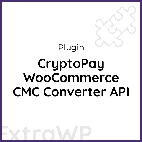 CMC Converter API for CryptoPay WooCommerce v1.0.1 - 加密货币支付转换API插件