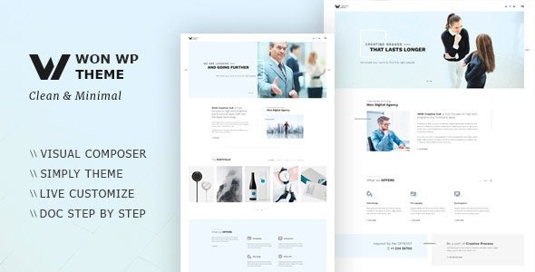 WON v1.2.5 创意极简 WordPress 主题