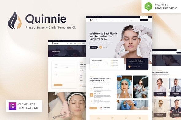 Quinnie – 整形外科诊所Elementor模板套件