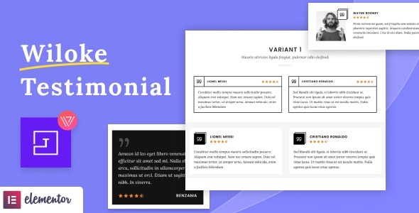 Wiloke Testimonials Elegant for Elementor v1.0.17 - 优雅的Elementor客户评价插件