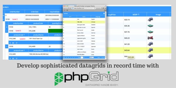 phpGrid Full v2.8 Php Script - 强大的PHP数据表格和表单生成工具
