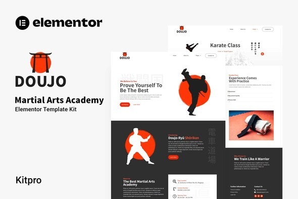 Doujo - 武术学院Elementor模板套件