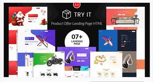 Tryit v1.3 产品优惠落地页HTML模板 - 高效转化率设计