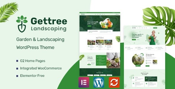 Gettree v.1.1.4 花园与景观美化WordPress主题