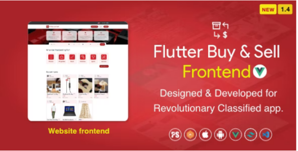 BuySell Frontend with Vue.js and PHP Backend v1.4 (Olx, Mercari, Carousell, Classified ) Full App - 基于Vue.js和PHP后端的全功能分类广告应用